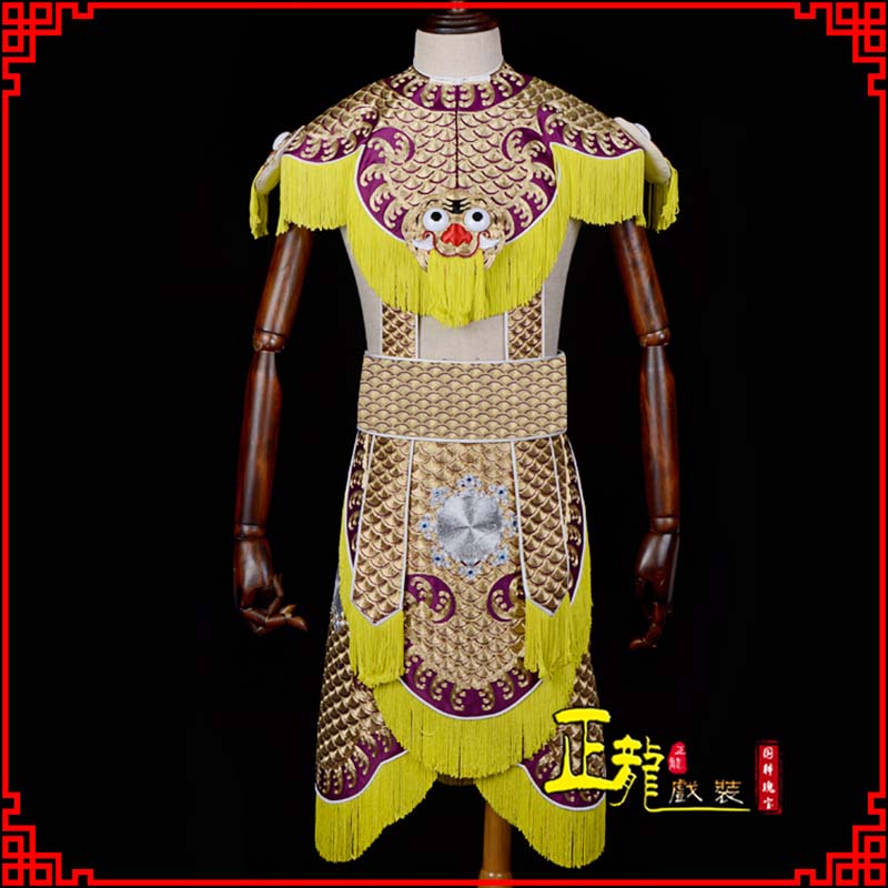 海晏武将士兵云肩鱼鳞侉子